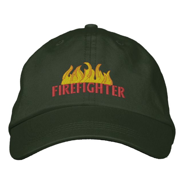 Firefighter Embroidered Baseball Cap (Front)