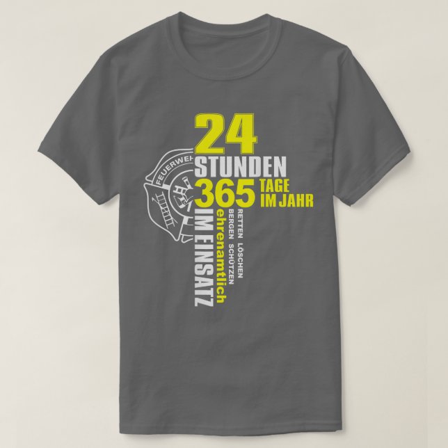 Firefighter Emergency Call 112 Emergency Service D T-Shirt (Design Front)