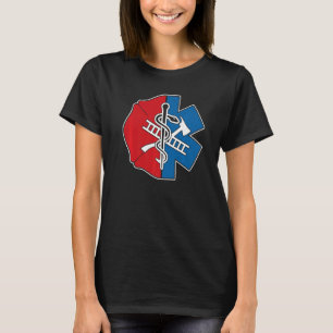 Firefighter Emt Badge Proud Emt Firefighter   T-Shirt