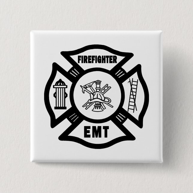 Firefighter EMT Button (Front)