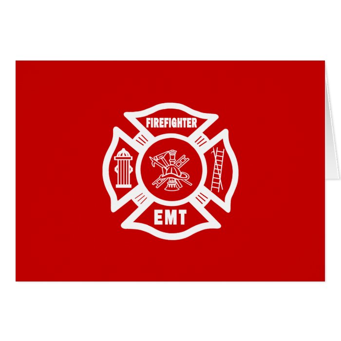 Firefighter EMT Greeting Cards