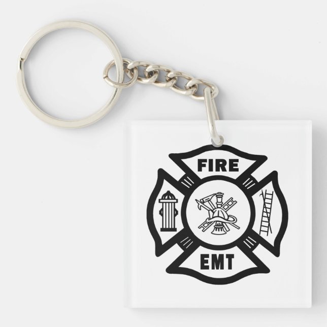 Firefighter EMT Keychain (Front)