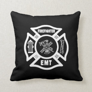 Firefighter EMT Throw Pillow