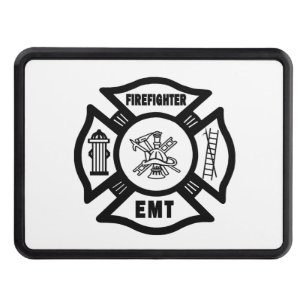 Firefighter EMT Trailer Hitch Cover