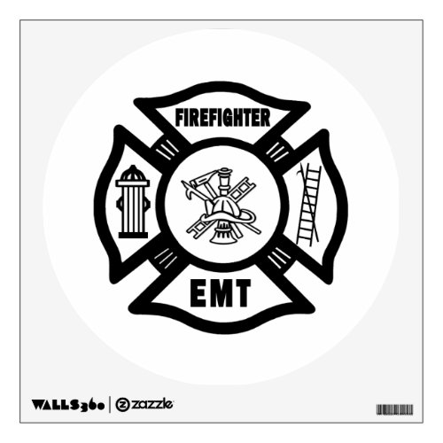 Firefighter EMT Wall Sticker