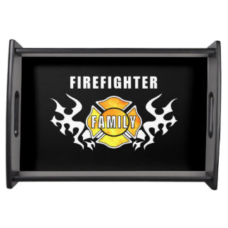 Firefighter Family Serving Tray