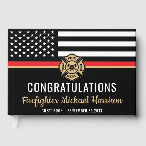 Firefighter Fire Academy Flag Fireman Graduation