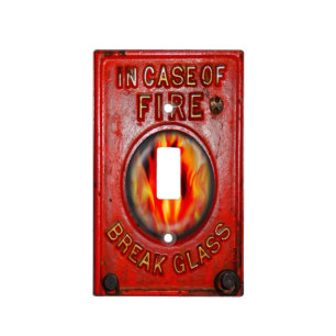 FireFighter Fire Alarm! Antique Collector! Light Switch Cover