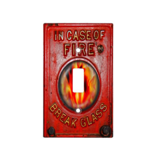 FireFighter Fire Alarm! Antique Collector! Light Switch Cover
