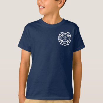 Firefighter Fire Chief T-shirt by bonfirefirefighters at Zazzle