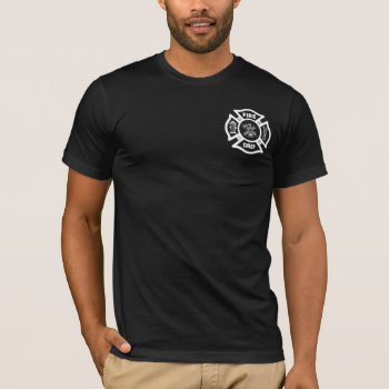 Firefighter Fire Chief T-shirt by bonfirefirefighters at Zazzle