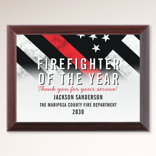 Firefighter Fire Department Employee Recognition Award Plaque (Firefighter Fire Department Employee Recognition Award Plaque)