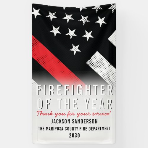 Firefighter Fire Department Employee Recognition Banner