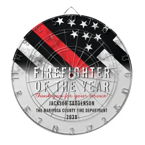 Firefighter Fire Department Employee Recognition Dart Board