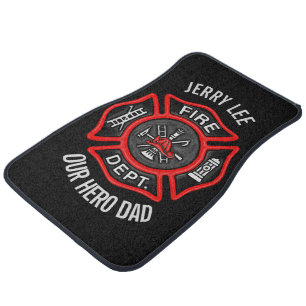 Firefighter/Fire Department Fireman Personalized Car Mat