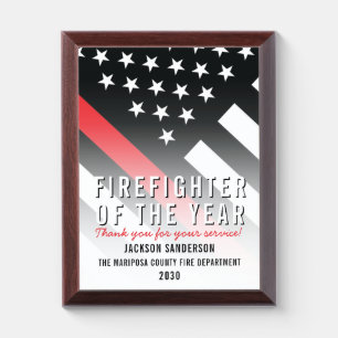 Firefighter Fire Department Fireman Recognition Award Plaque