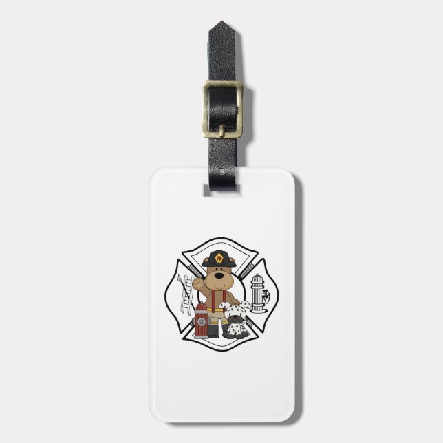Firefighter Fire Department Luggage Tag (Front Vertical)