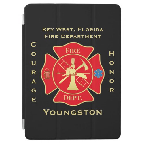 Firefighter Fire Department Maltese Cross Emblem iPad Air Cover