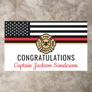 Firefighter Fire Department Retirement Fireman Floor Decals