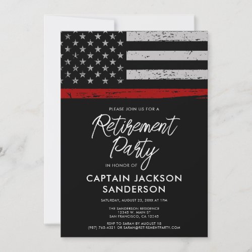 Firefighter Fire Department Retirement Party