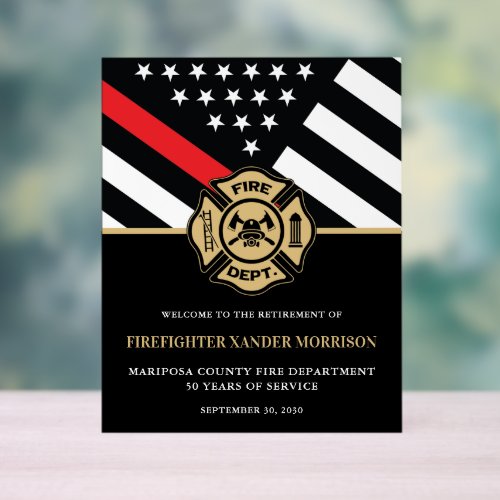 Firefighter Fire Department Retirement Welcome