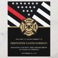 Firefighter Fire Department Retirement Welcome