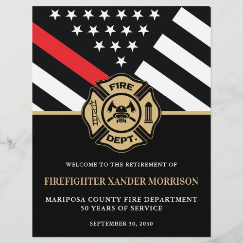 Firefighter Fire Department Retirement Welcome