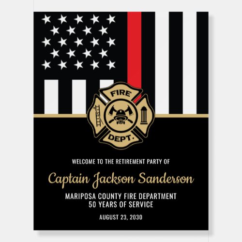 Firefighter Fire Department Retirement Welcome