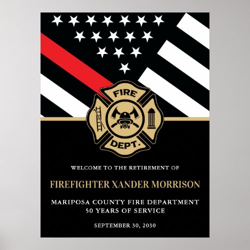 Firefighter Fire Department Retirement Welcome