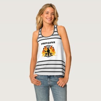 Firefighter Fire Dept Flames Apparel