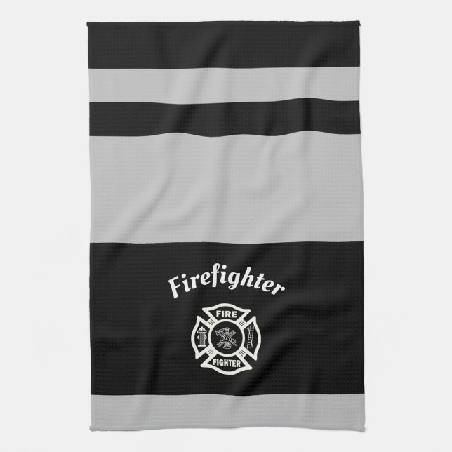Firefighter Fire Dept     Kitchen Towel (Vertical)