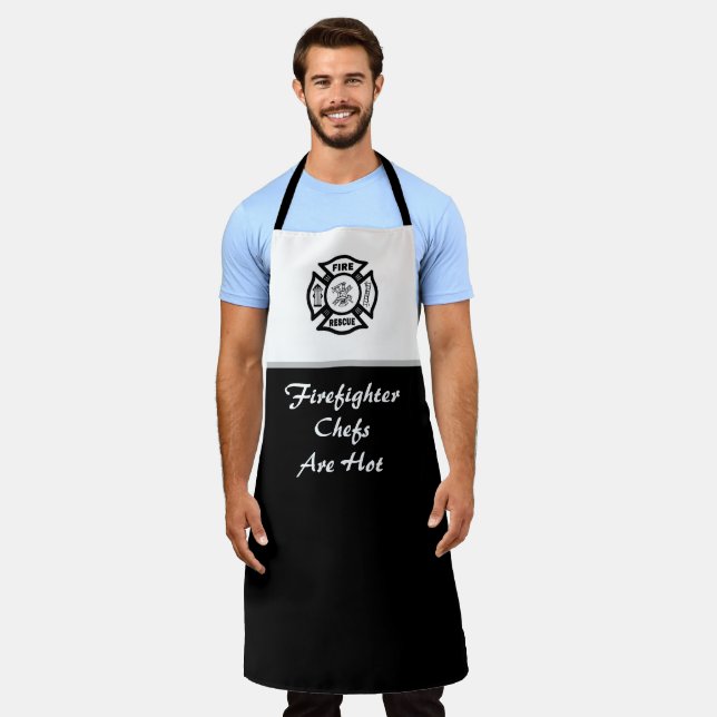 Firefighter Fire Dept Logo Apron (Worn)