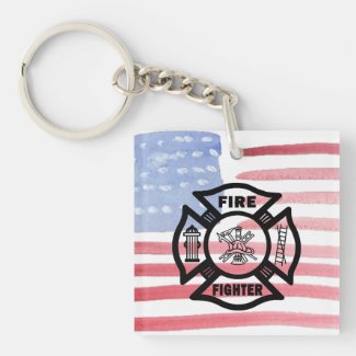 Firefighter Personalized Key Chains
