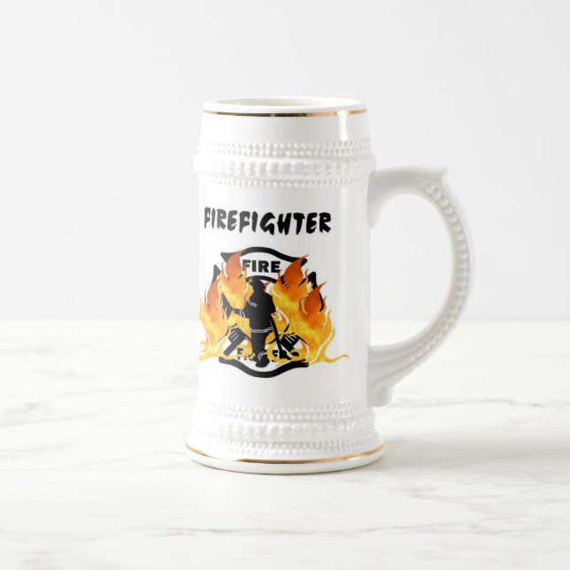 Firefighter Fire Dept Pride Beer Stein (Right)