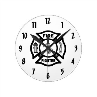 Firefighter Clocks and Wall Decor