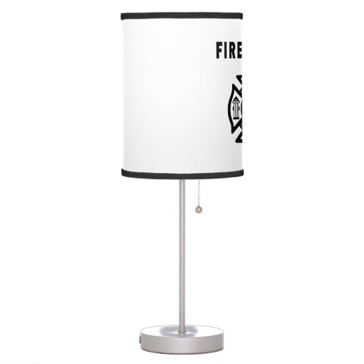 Firefighter Fire Dept Table Lamp (Left)