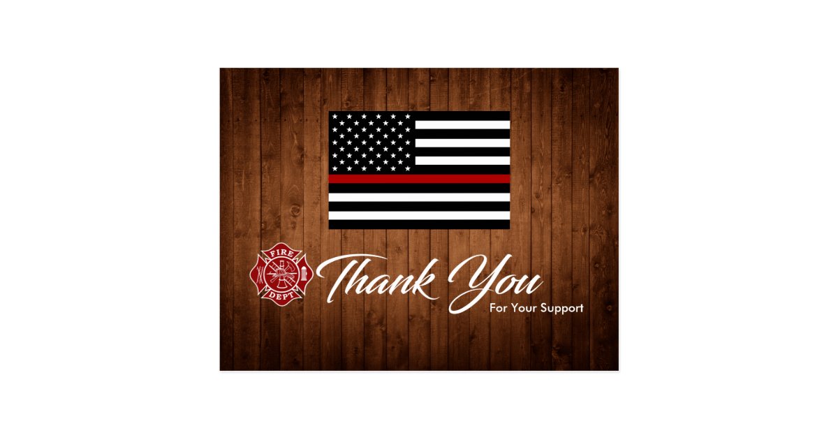 firefighter-fire-dept-thank-you-postcard-zazzle