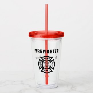 Personalized Firefighter Drinkware