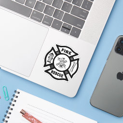 Firefighter Fire Rescue Decals | Zazzle