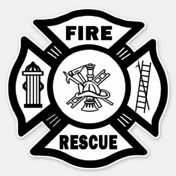 Firefighter Fire Rescue Decals by bonfirefirefighters at Zazzle