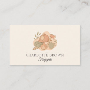 Firefighter Fire Rescue Emergency Services Business Card
