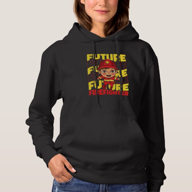 Firefighter Fire Rescue Fireman 4 Hoodie (Front)