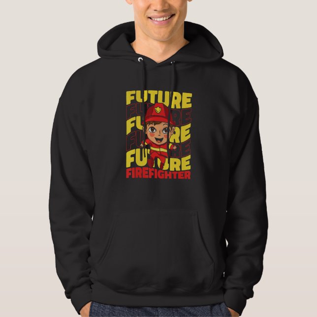 Firefighter Fire Rescue Fireman 4 Hoodie (Front)