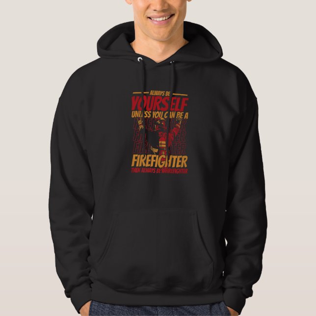 Firefighter Fire Rescue Fireman  6 Hoodie (Front)