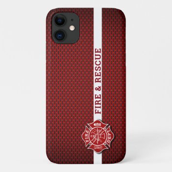 Firefighter Fire & Rescue Phone Case by TheFireStation at Zazzle