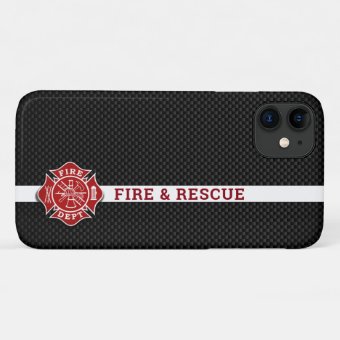 Firefighter Fire & Rescue Phone Case | Zazzle