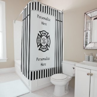 Firefighter Shower Curtains and Towels