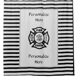 Firefighter Fire Rescue Shower Curtain