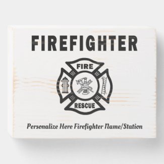 Firefighter Personalized Art and Signs