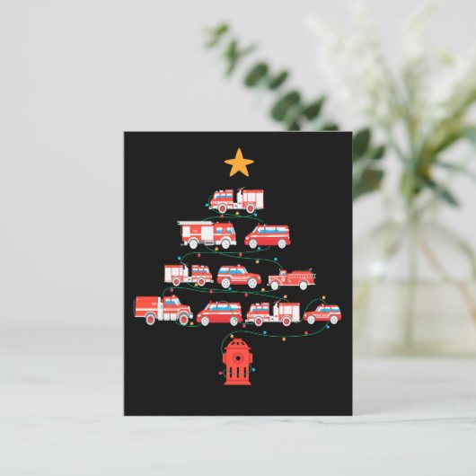 Firefighter Fire Truck Christmas Tree.Png (Standing Front)
